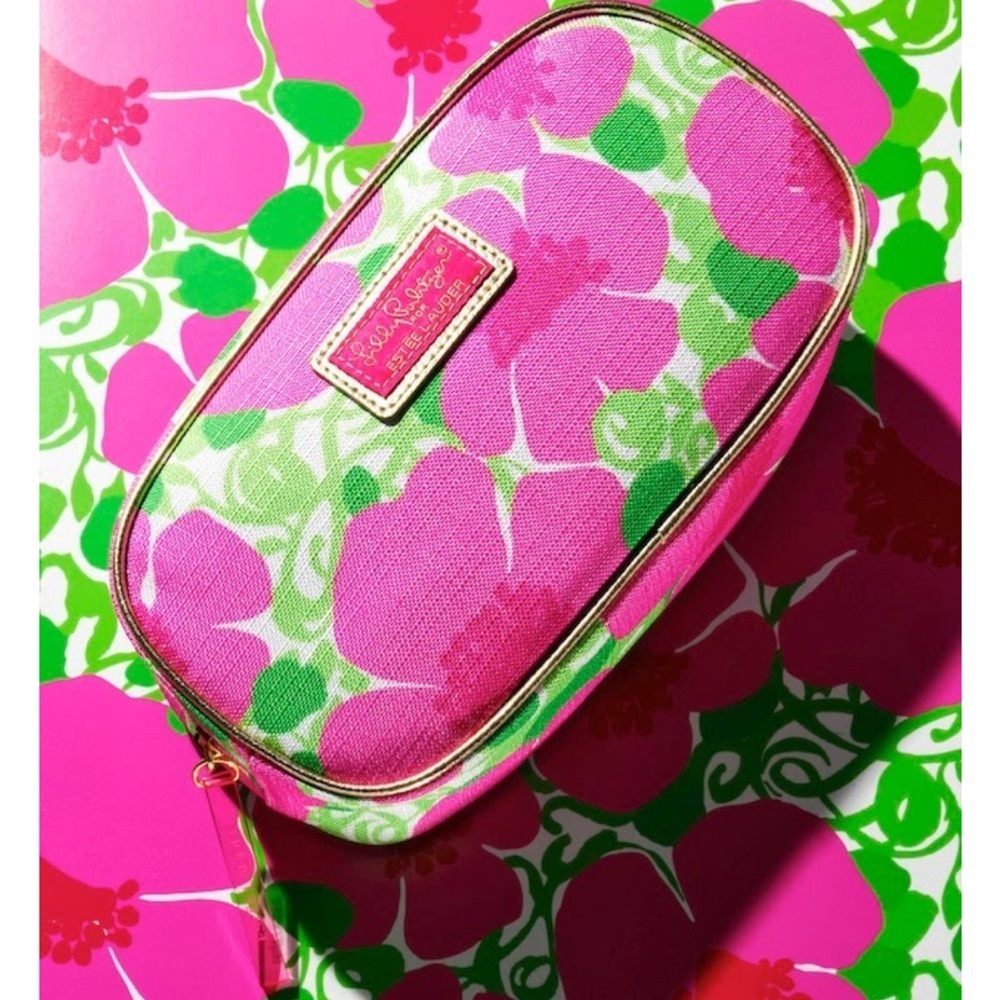 Lilly Pulitzer for Estée Lauder cosmetic makeup bag.